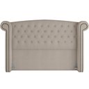 Ver imagem 5 de Cabeceira Cama Box Queen com Tachas 160 cm Sofia P05 Linho Creme - Lyam Decor