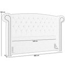 Ver imagem 4 de Cabeceira Cama Box Queen com Tachas 160 cm Sofia P05 Linho Creme - Lyam Decor