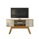 Ver imagem 2 de Rack Tv 55 Pol 136cm Bancada para Sala Rylan M20 - D'Rossi Cor Cumaru e Opala