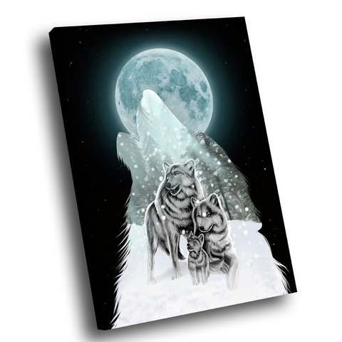 Quadro Lobos Family -- BR ARTES Grande 118x78