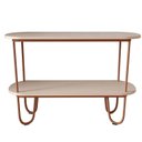 Ver imagem 5 de Aparador Requinte Pés de Aço Tubular 120 cm Off White/Cobre