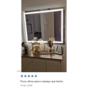Ver imagem 4 de Espelho Retangular Led 3 Cores 50x100 Tecla Touch Luz Ajustavel Quarto Sala Lavabo Decoração 100x50
