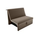 Ver imagem 2 de Sofá Cama Malu Veludo Cappuccino E434 - Matrix