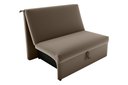 Ver imagem 2 de Sofá Cama Malu Veludo Cappuccino E434 - Matrix