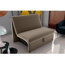 Ver imagem 1 de Sofá Cama Malu Veludo Cappuccino E434 - Matrix