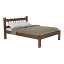 Ver imagem 1 de Cama Casal Madeira Maciça para Colchão 128/138x188cm Capri Multimóveis CR4140 Imbuia