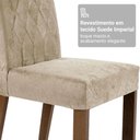 Ver mais imagens de Conjunto Sala de Jantar Tampo de Madeira 6 Cadeiras Rustic/Crema/Imperial Cedro Madesa