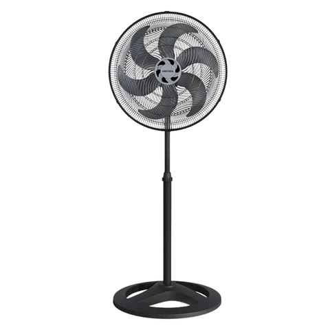 Ventilador Coluna com Pé 50cm Turbo 6 Pás 127V Silencioso 3 Velocidades Ajustável