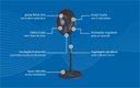 Ver imagem 7 de Ventilador Coluna Preto 50cm Turbo 6 Pás Oscilante Ventisol 127v