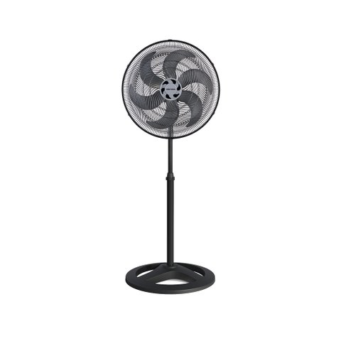 Ventilador Coluna Preto 50cm Turbo 6 Pás Oscilante Ventisol 127v