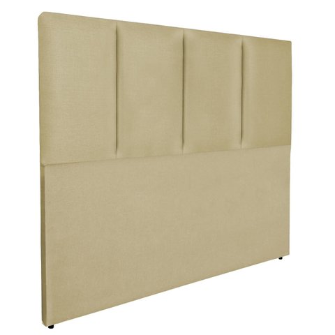 Cabeceira Modular Cama Box Estofada Luxo Linho Rbl:queen Tradicional/bege