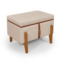 Ver imagem 1 de Baú Íris Tecido Linho Cru