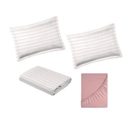 Jogo de Cama Casal 4 Peças 180 Fios Algodão Macio Suave - 5