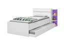 Ver imagem 2 de Cama Baú com Cama Auxiliar Ja 100% Mdf com Estrado em Madeira com Prateleiras Laterais e 2 Gavetas C