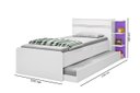 Ver imagem 3 de Cama Baú com Cama Auxiliar Ja 100% Mdf com Estrado em Madeira com Prateleiras Laterais e 2 Gavetas C