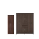 Ver imagem 3 de Jogo Guarda Roupa 8 Portas e Sapateira Bruxelas Cafe Touch
