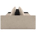 Ver imagem 6 de Sofá Ilha Modular para Sala 342cm com Puff Dublin K01 Linho Bege e Sintético Preto - Lyam Decor