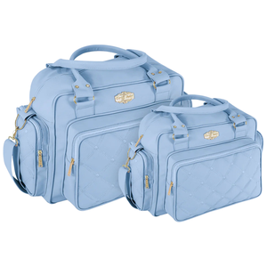 Kit Bolsas Maternidade Griff Baby Safira Azul Claro