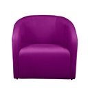 Ver imagem 3 de Poltrona Decorativa Recepção Sala de Estar Lara Veludo Cor:roxo