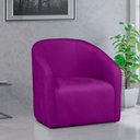 Ver imagem 7 de Poltrona Decorativa Recepção Sala de Estar Lara Veludo Cor:roxo