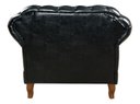 Ver imagem 4 de Kit Poltrona com Puff Decorativo Chesterfield Capitonê Dom Pedro - Couríssimo Preto