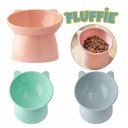 Ver imagem 5 de Comedouro Bebedouro Gatos e Pet Alto Elevado em Plástico:azul