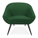 Ver imagem 5 de Kit 01 Namoradeira 02 Lugares e 02 Poltronas Giovana Suede de Ferro Verde