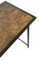 Ver imagem 1 de Mesa Centro Sala Estar 84x84x35cm Preta com Vidro Industrial Moon Don Castro Decor