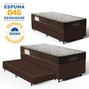 Ver imagem 3 de Cama Box com Colchão de Espuma D45 Solteiro Ortobom Iso 150 + Auxiliar Unique Solteiro 88cm
