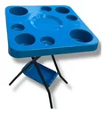 Ver imagem 4 de Mesinha Petisqueira Dobrável Lazer Churrasco Piscina Praia:azul