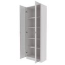 Ver imagem 3 de Armario Para Escritorio 2 Portas De Vidro ME4115 Branco Tecno Mobili