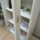 Ver imagem 7 de Armario para Escritorio 2 Portas de Vidro ME4115 Branco Tecno Mobili