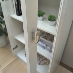 Armario para Escritorio 2 Portas de Vidro ME4115 Branco Tecno Mobili - 7 Armario para Escritorio 2 Portas de Vidro ME4115 Branco Tecno Mobili - 7