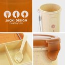 Ver imagem 4 de Kit de Marmita e Garrafa Elementos Jacki Design-analise Bege