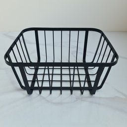 Cesto Organizador Metalla Preto 25 x 20 cm - 2