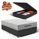 Ver imagem 3 de Cama Box Baú com Colchão Mola Ensacada Ortobom Plenno Queen