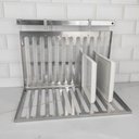 Ver imagem 4 de Escorredor de Louças Inox Suspenso Dobrável com Barra Cozinha 40cm Domama Haus