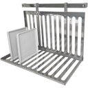 Ver imagem 1 de Escorredor de Louças Inox Suspenso Dobrável com Barra Cozinha 40cm Domama Haus