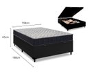 Ver imagem 4 de Box Baú Casal Preto + Colchão de Espuma D45 - Ortobom - Airtech 150 60x138x188cm
