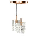 Ver imagem 2 de Lustre Pendente Clearcast Duplo Cristal Legitimo New Cobre