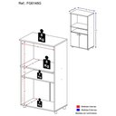Ver imagem 5 de Armário Para Forno E Microondas Multimóveis 2 Portas Branco