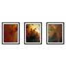Quadro mdf preto 80x140 universo colorido mod 45 - 1