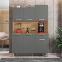 Ver imagem 2 de Kit de Cozinha 1 Gaveta e 6 Portas Dora Freijó Gris