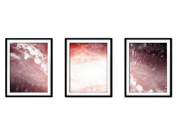 Quadro mdf preto 80x140 universo colorido mod 38 - 1