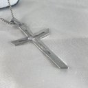 Ver imagem 3 de Corrente Aço Inox Cruz Crucifixo Santo Santa 56cm