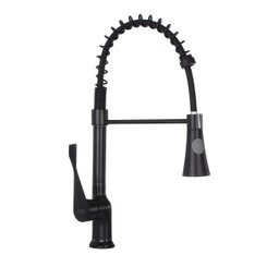 Torneira Cozinha Gourmet Preta Monocomando Misturador mola - 1