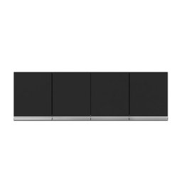 Armário de Cozinha Aéreo Andréia 150cm Preto - AJL Móveis - 2