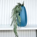 Ver imagem 4 de Vaso Centro de Mesa Azul Fosco Moderno com Planta Caída