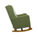 Ver imagem 4 de Poltrona de Amamentação Balanço Diana com Puff Boucle Verde - Lg Decor Baby