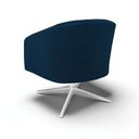 Ver imagem 7 de Poltrona Decorativa Base Giratória Cromada Stella Bouclê Azul D03 - D'Rossi